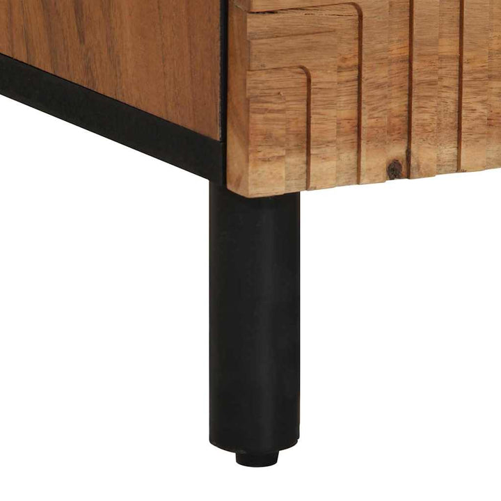 Sideboard med hylde Brun 40 x 33 x 75 cm Massivt akacietræ