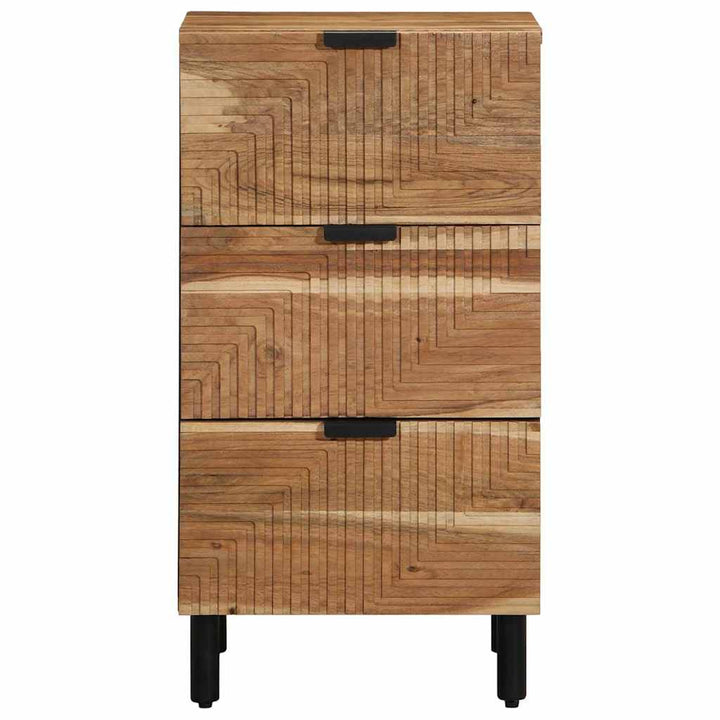 Sideboard med hylde Brun 40 x 33 x 75 cm Massivt akacietræ