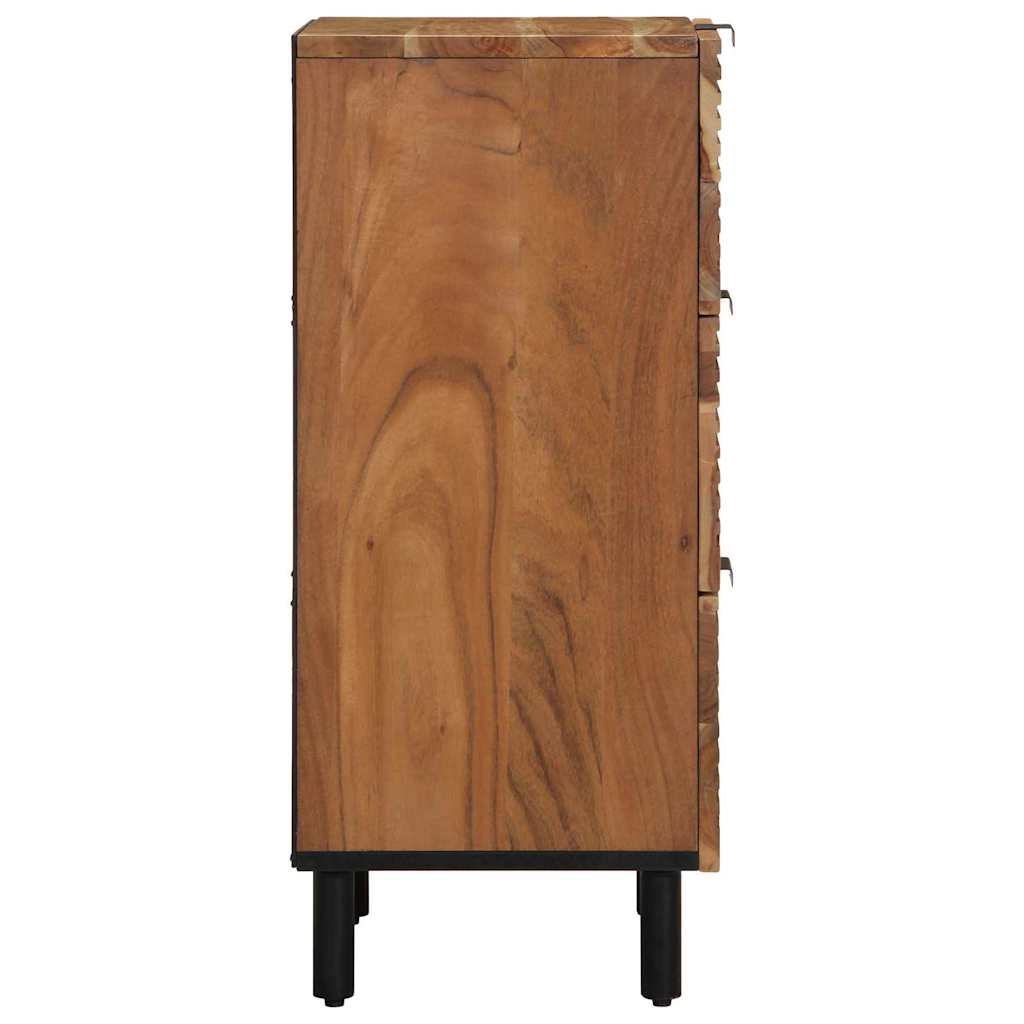 Sideboard med hylde Brun 40 x 33 x 75 cm Massivt akacietræ