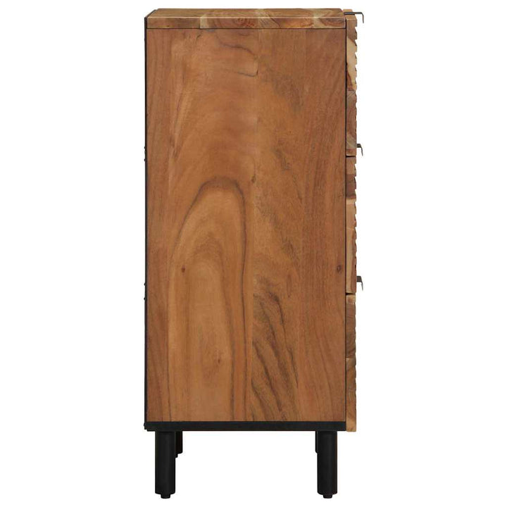 Sideboard med hylde Brun 40 x 33 x 75 cm Massivt akacietræ