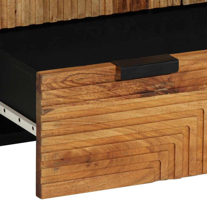 Highboard med hylde Brun 60 x 33 x 100 cm Massivt akacietræ
