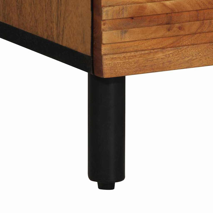 Highboard med hylde Brun 60 x 33 x 100 cm Massivt akacietræ