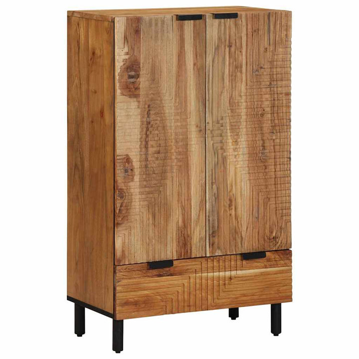 Highboard med hylde Brun 60 x 33 x 100 cm Massivt akacietræ