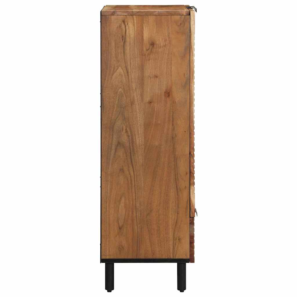 Highboard med hylde Brun 60 x 33 x 100 cm Massivt akacietræ