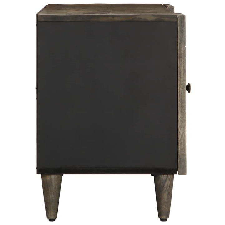tv-bord 105x33,5x46 cm massivt mangotræ lysegrå