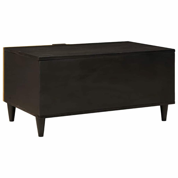Sofabord Sort og Guld 80 x 50 x 40 cm