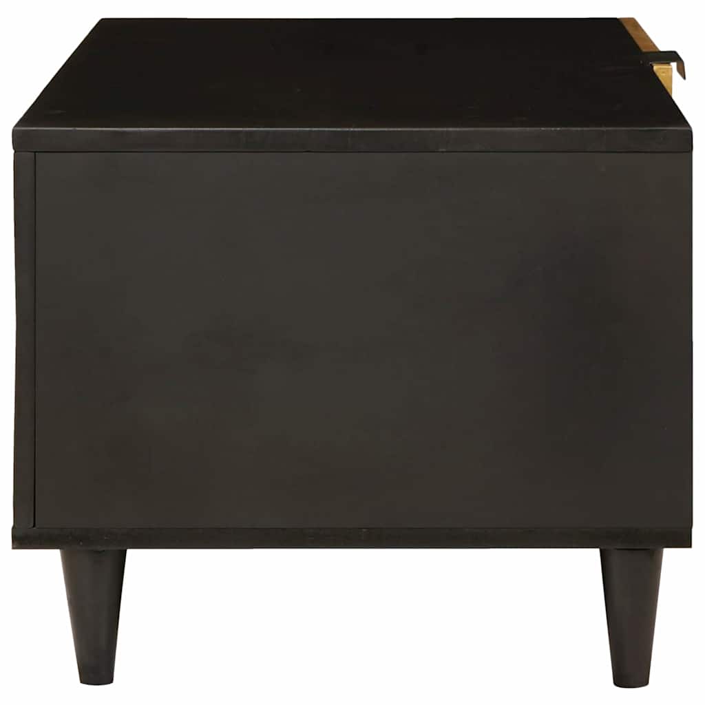 Sofabord Sort og Guld 80 x 50 x 40 cm