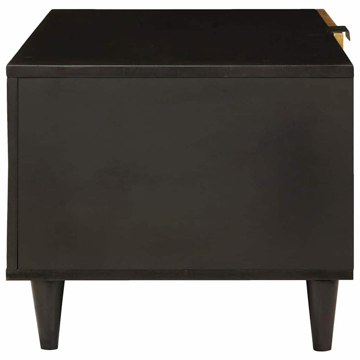 Sofabord Sort og Guld 80 x 50 x 40 cm