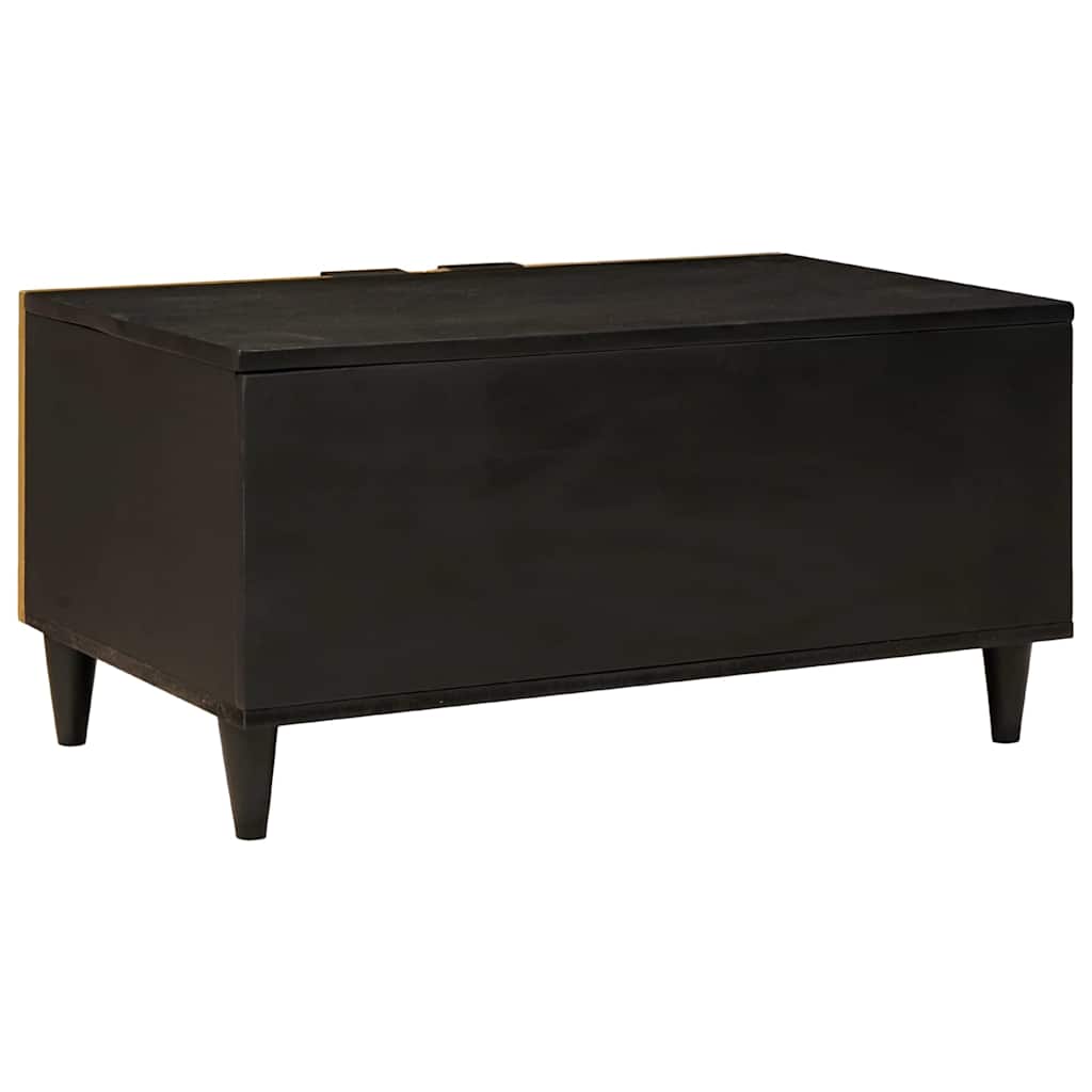 Sofabord Sort og Guld 80 x 50 x 40 cm