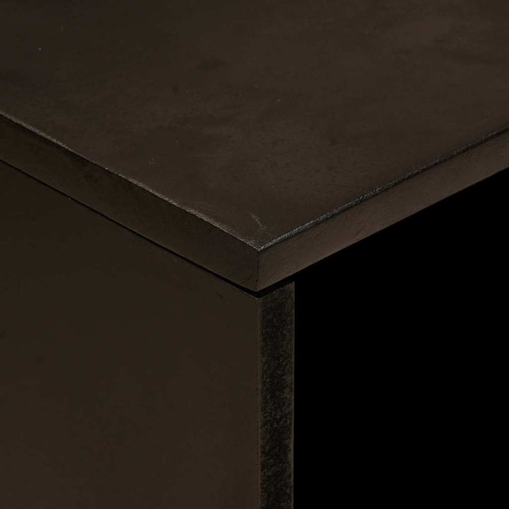Sengebord Sort og Guld 50 x 33 x 60 cm Massivt mangotræ