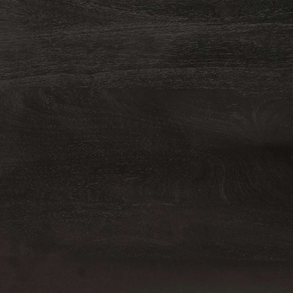 Sideboard med dør Sort og Guld 40 x 33 x 75 cm Massivt mangotræ