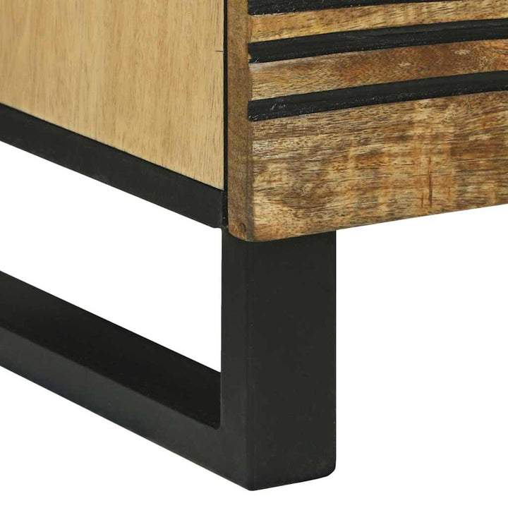 Natskab 2 pcs Brun 40 x 33 x 46 cm Massivt mangotræ