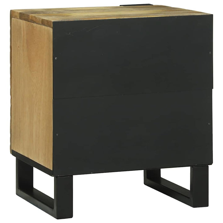 Natskab 2 pcs Brun 40 x 33 x 46 cm Massivt mangotræ