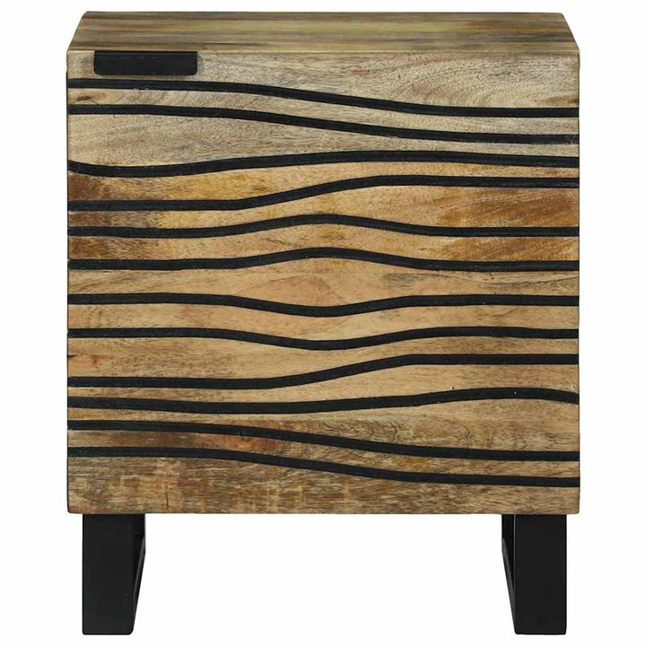 Natskab 2 pcs Brun 40 x 33 x 46 cm Massivt mangotræ