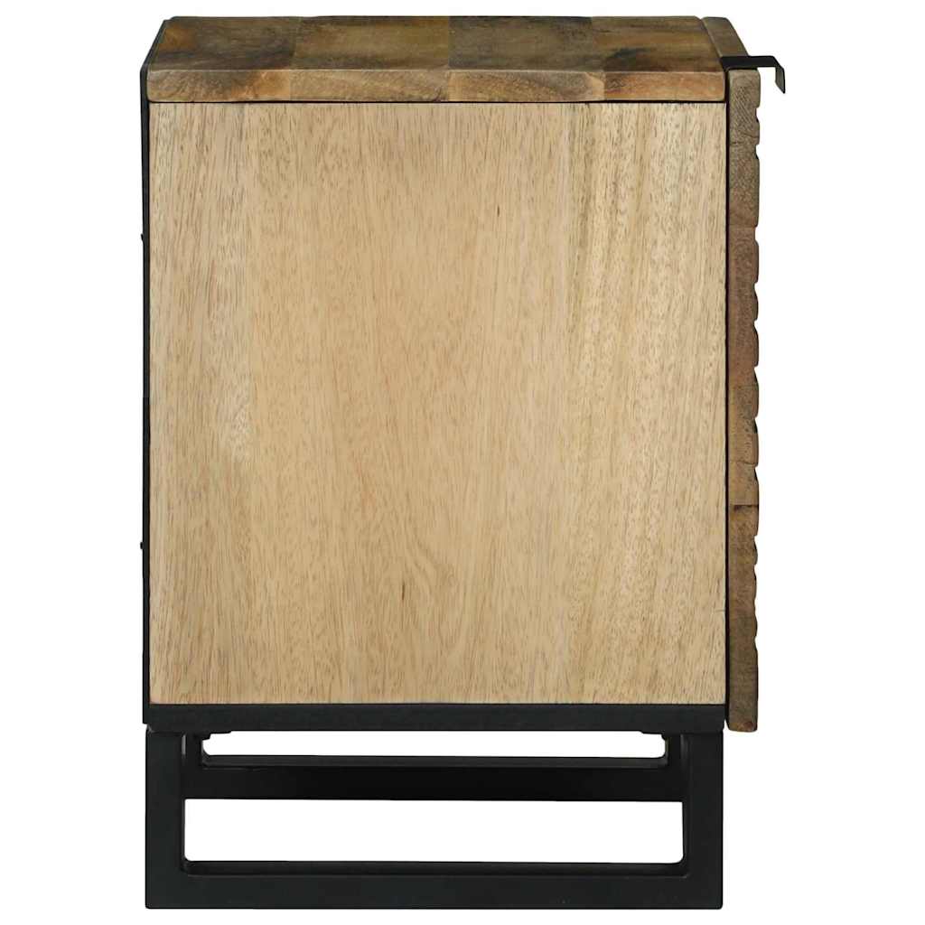 Natskab 2 pcs Brun 40 x 33 x 46 cm Massivt mangotræ