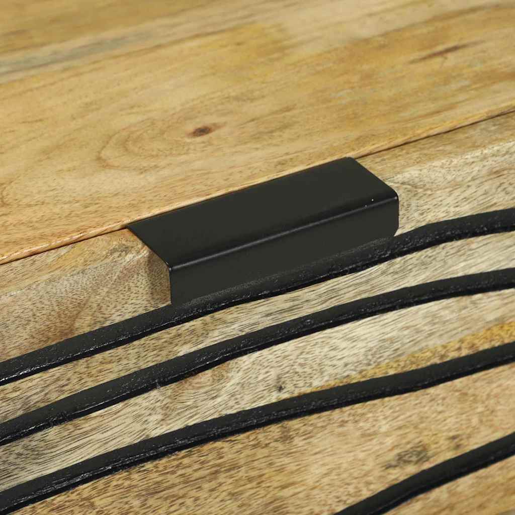 Sideboard med skuffe Brun 60 x 33.5 x 75 cm Massivt mangotræ