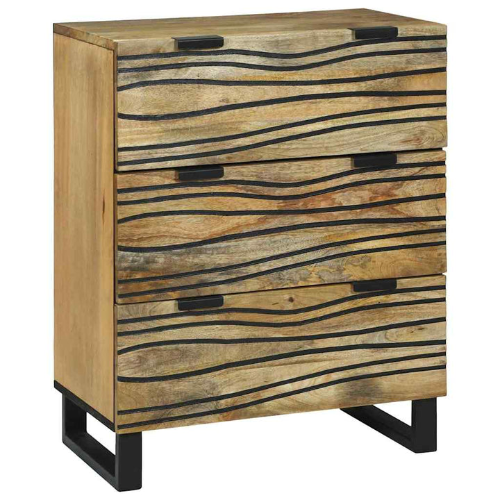 Sideboard med skuffe Brun 60 x 33.5 x 75 cm Massivt mangotræ