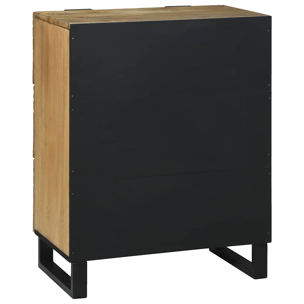 Sideboard med skuffe Brun 60 x 33.5 x 75 cm Massivt mangotræ