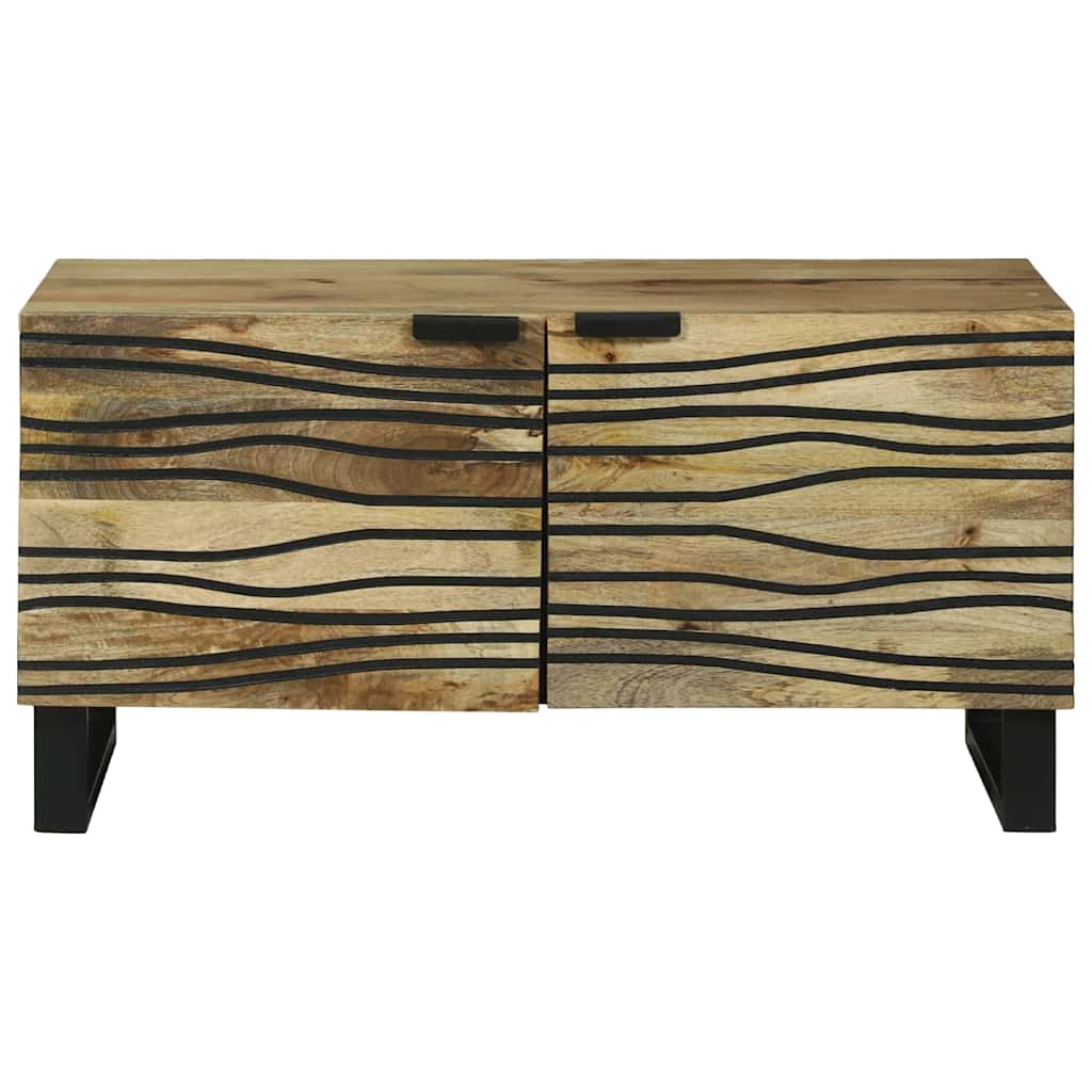 Sofabord Brun og sort 80 x 50 x 40 cm