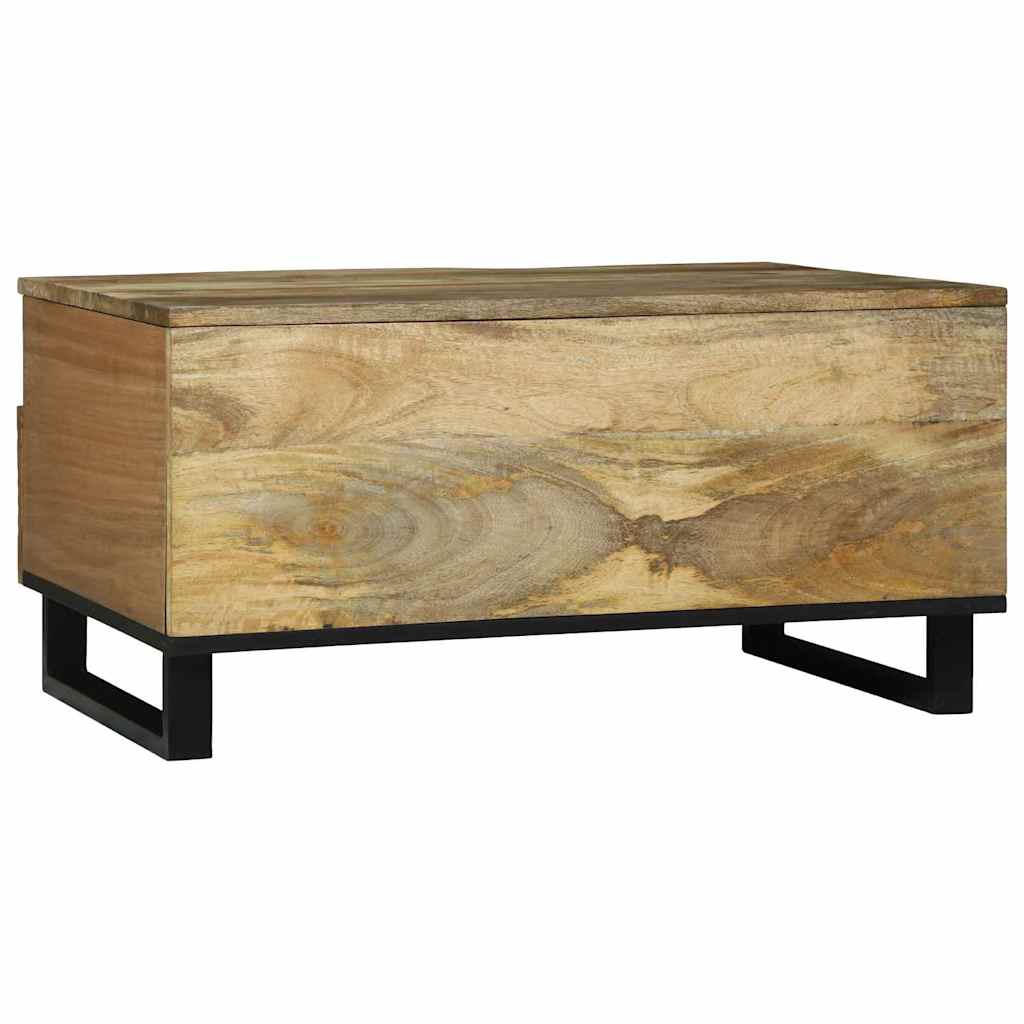 Sofabord med skuffe Brun og sort 80 x 54 x 40 cm