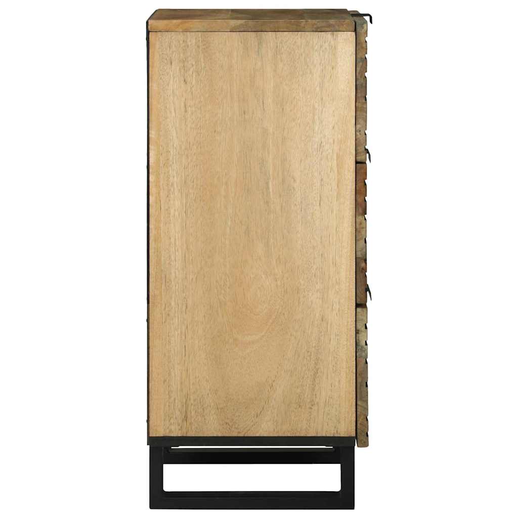 Sideboard med skuffe Brun 40 x 33 x 75 cm Massivt mangotræ