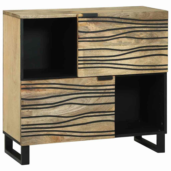 Sideboard Brun 80 x 33 x 75 cm Massivt mangotræ