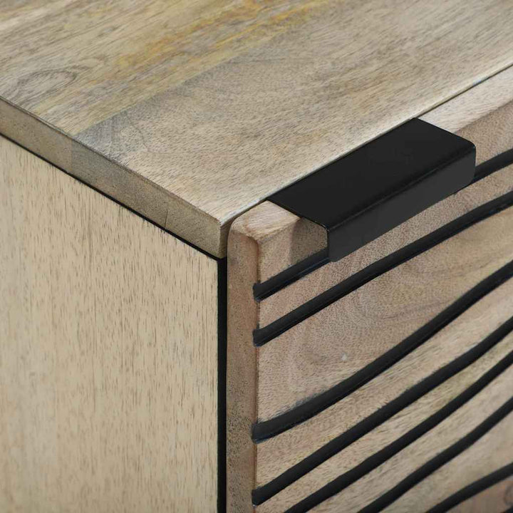 Sengeborde 2 pcs Naturfarvet 40 x 33 x 46 cm Massivt mangotræ
