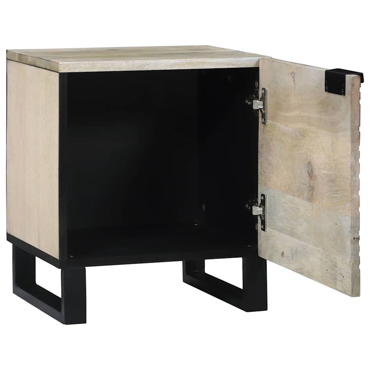 Sengeborde 2 pcs Naturfarvet 40 x 33 x 46 cm Massivt mangotræ