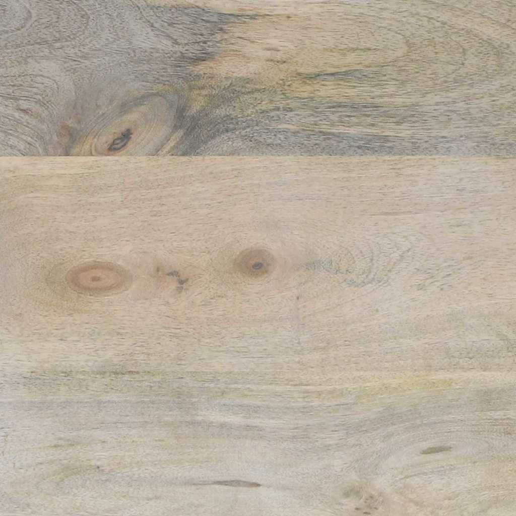 Sideboard Hvid 60 x 33.5 x 75 cm Massivt mangotræ