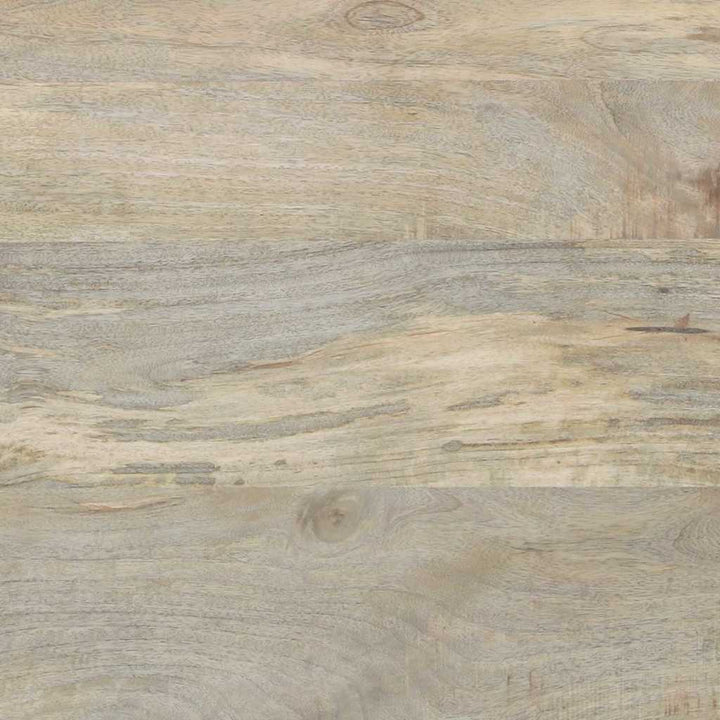 Natskab 2 pcs Hvid og sort 40 x 33 x 46 cm Massivt mangotræ