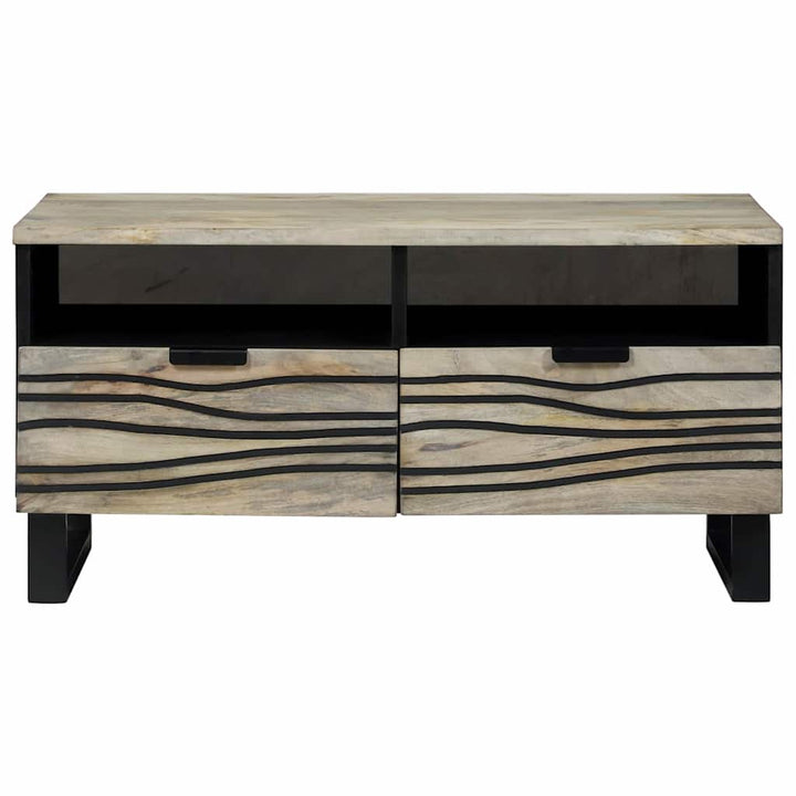 Sofabord med skuffe Beige og sort 80 x 54 x 40 cm