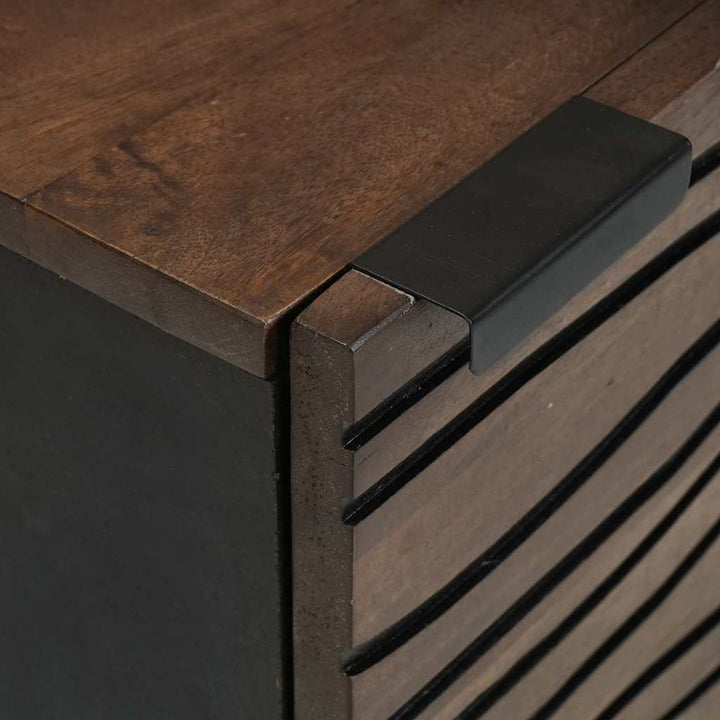 Natskab 2 pcs Valnød 40 x 33 x 46 cm Massivt mangotræ