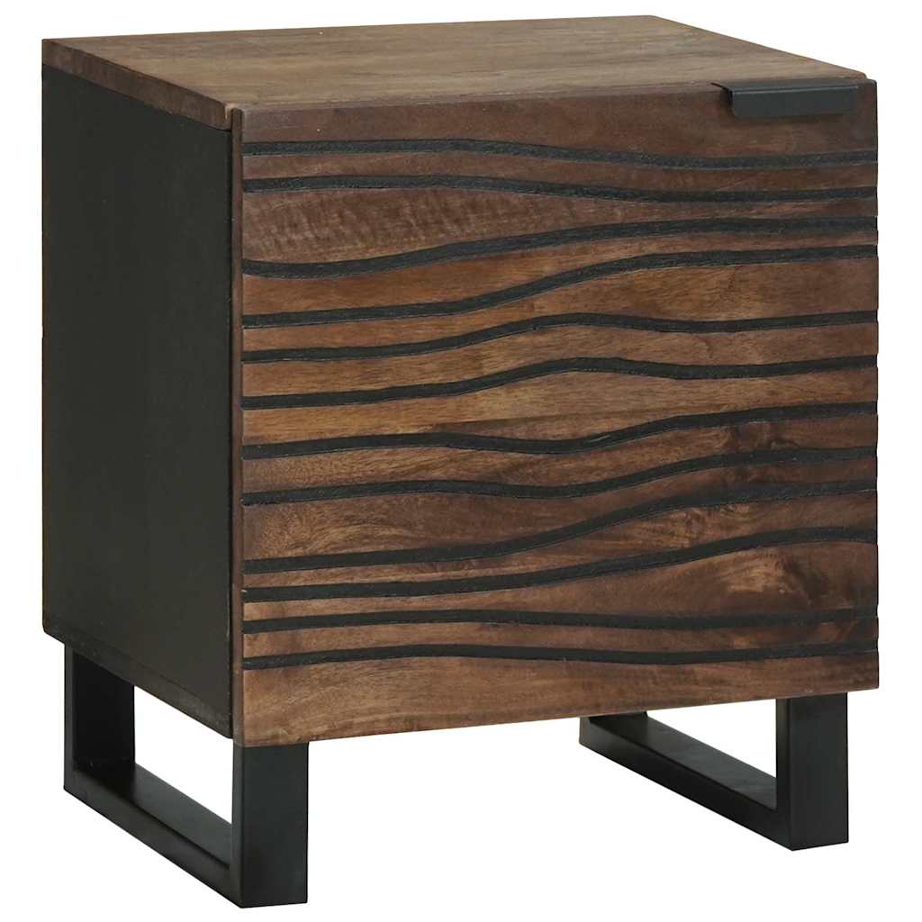 Natskab 2 pcs Valnød 40 x 33 x 46 cm Massivt mangotræ