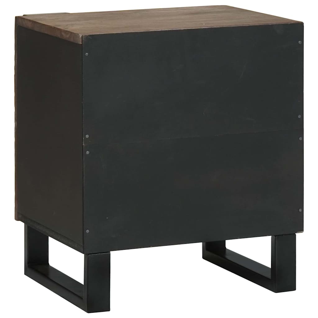 Natskab 2 pcs Valnød 40 x 33 x 46 cm Massivt mangotræ