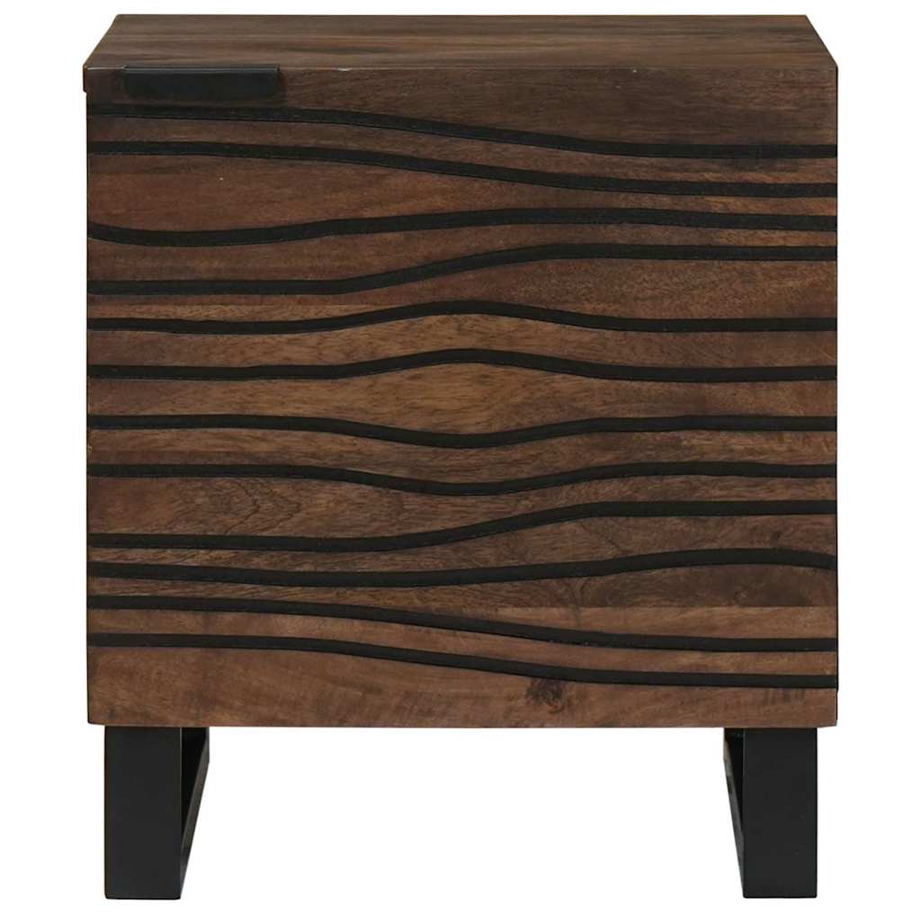 Natskab 2 pcs Valnød 40 x 33 x 46 cm Massivt mangotræ