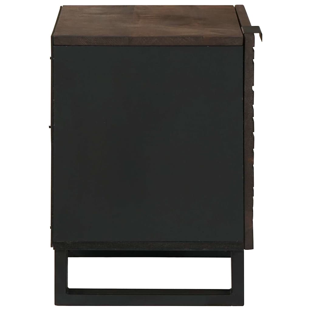 Natskab 2 pcs Valnød 40 x 33 x 46 cm Massivt mangotræ
