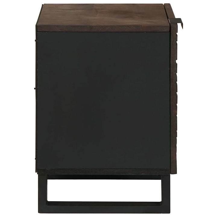 Natskab 2 pcs Valnød 40 x 33 x 46 cm Massivt mangotræ