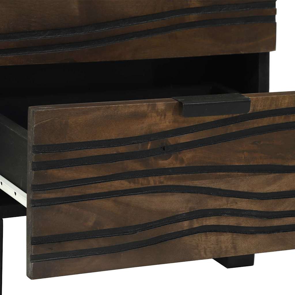 Natskab 2 pcs Valnød 40 x 33 x 46 cm Massivt mangotræ