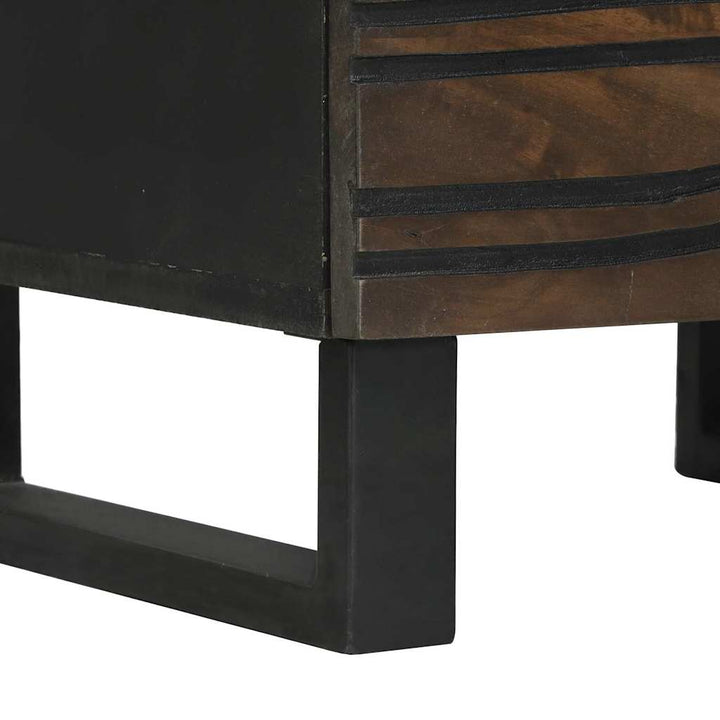 Natskab 2 pcs Valnød 40 x 33 x 46 cm Massivt mangotræ