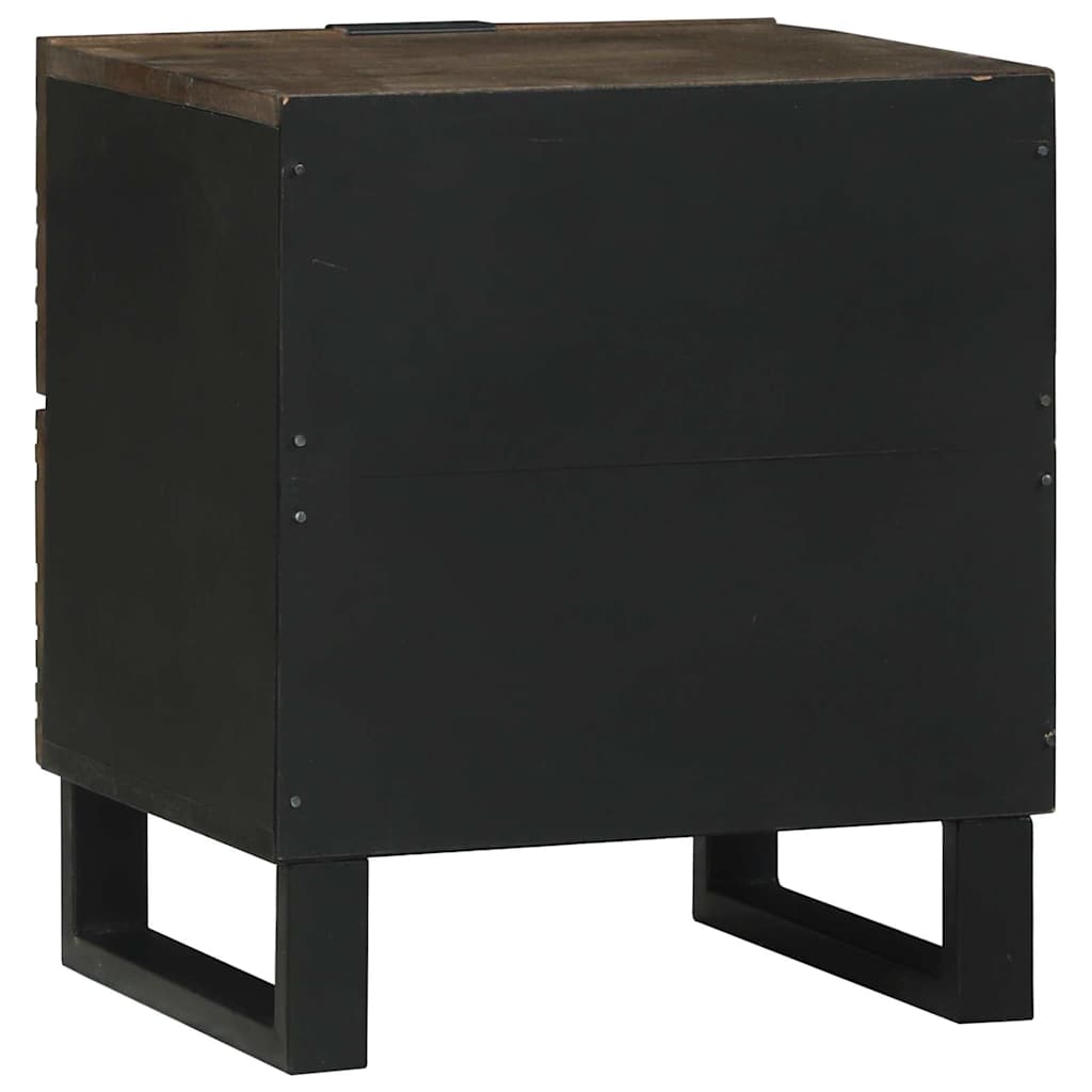 Natskab 2 pcs Valnød 40 x 33 x 46 cm Massivt mangotræ