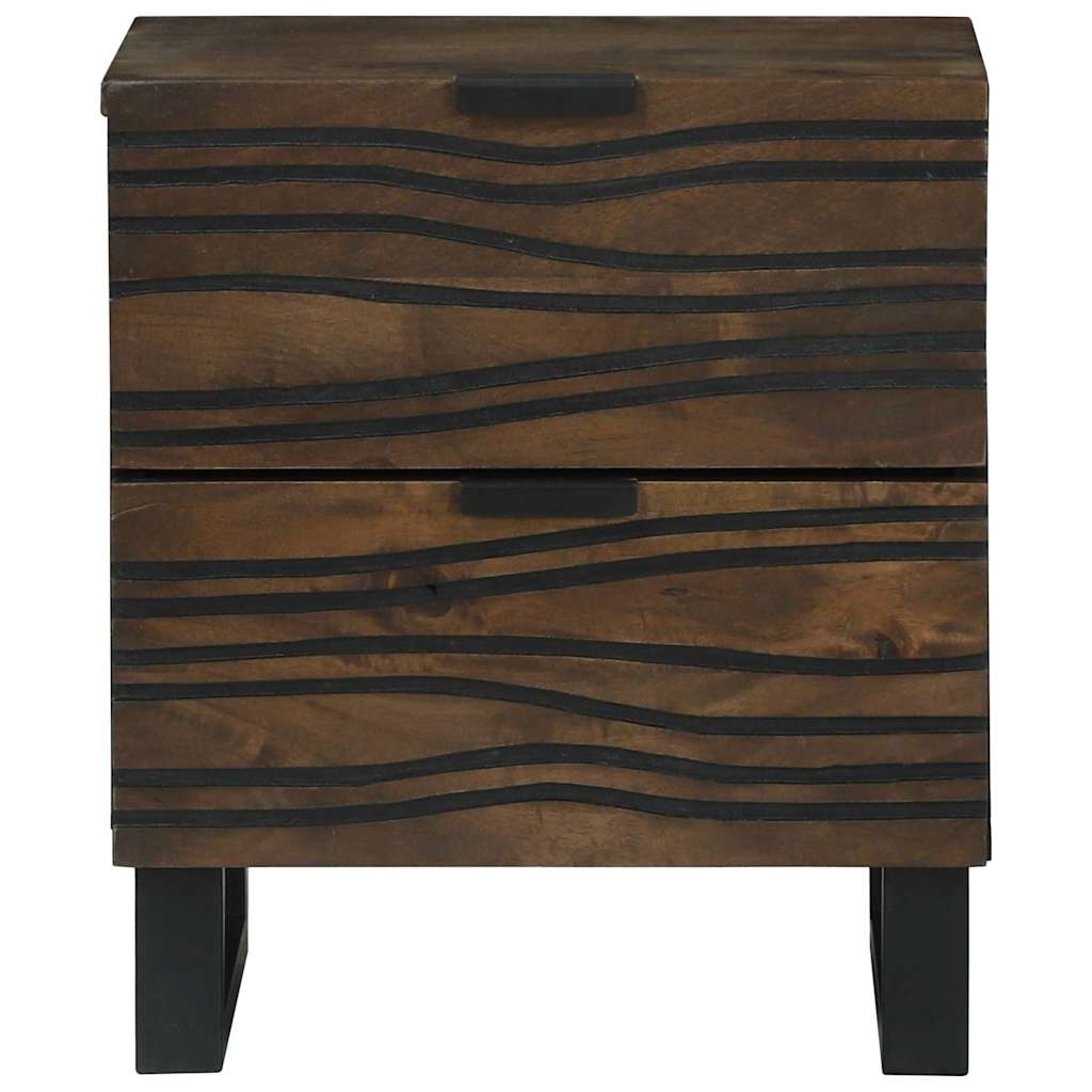 Natskab 2 pcs Valnød 40 x 33 x 46 cm Massivt mangotræ