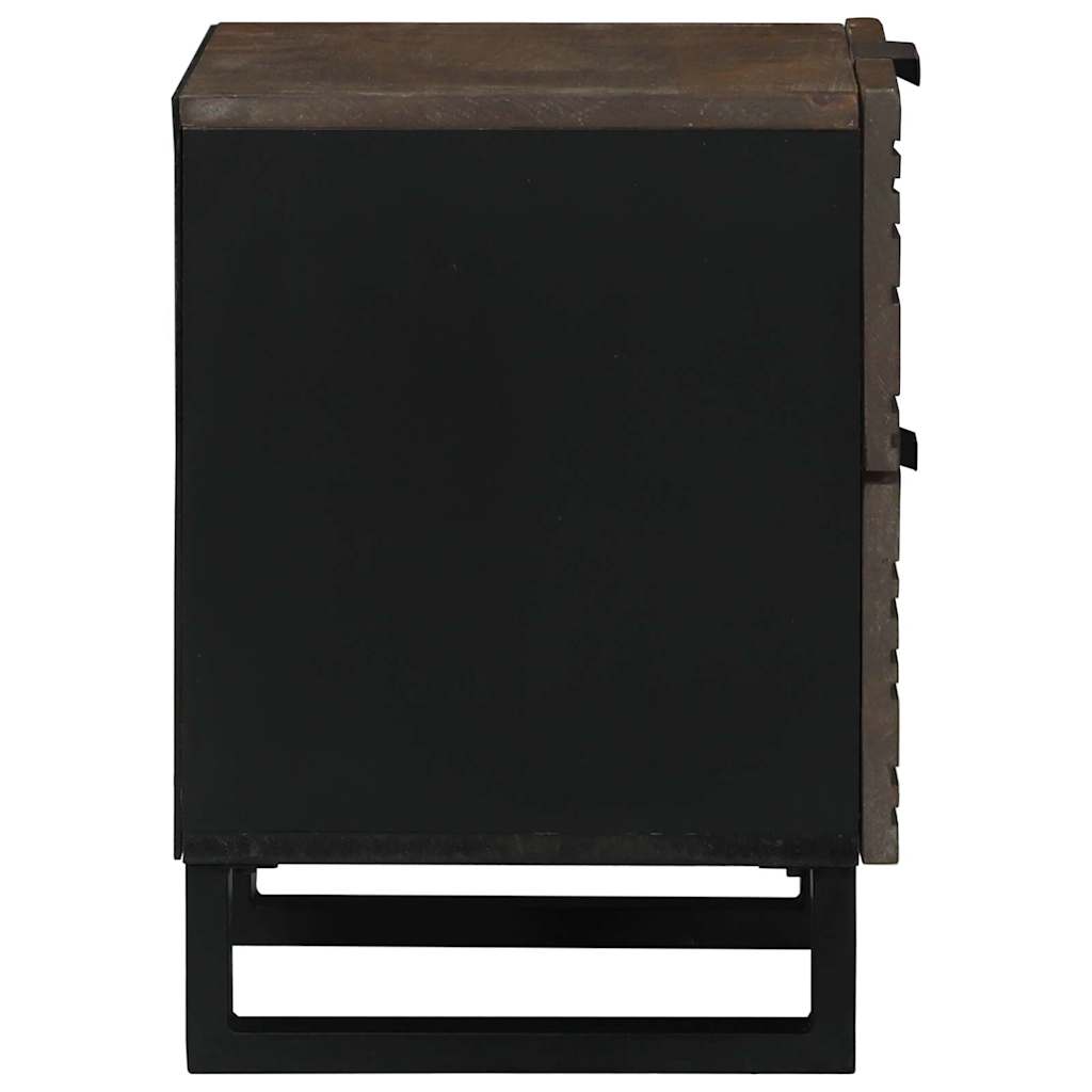 Natskab 2 pcs Valnød 40 x 33 x 46 cm Massivt mangotræ