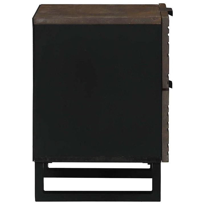 Natskab 2 pcs Valnød 40 x 33 x 46 cm Massivt mangotræ