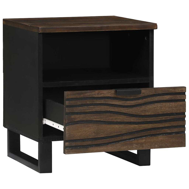 Natskab 2 pcs Valnød 40 x 33 x 46 cm Massivt mangotræ