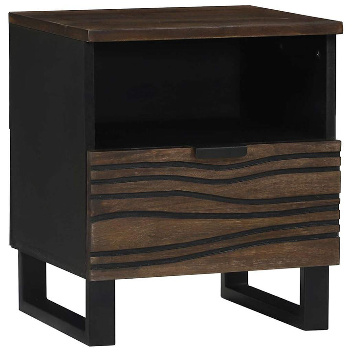 Natskab 2 pcs Valnød 40 x 33 x 46 cm Massivt mangotræ