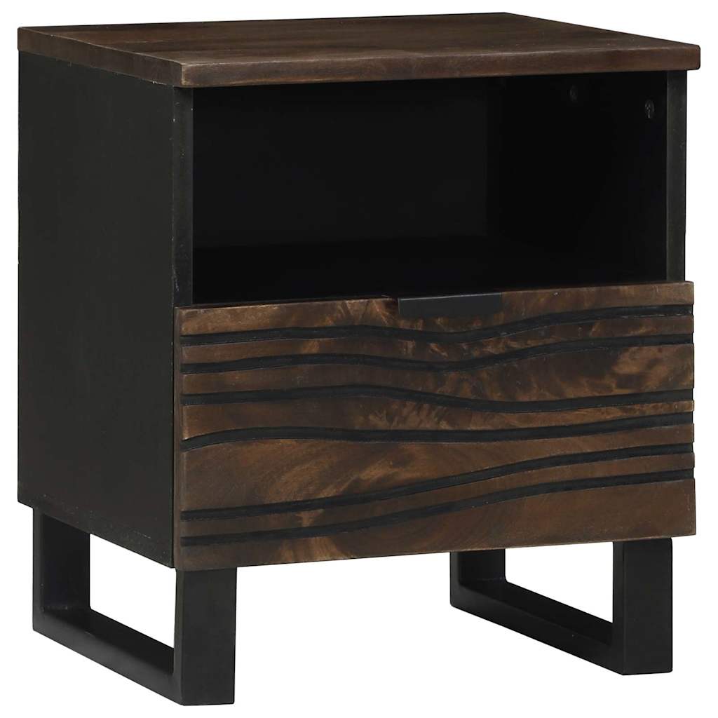 Natskab 2 pcs Valnød 40 x 33 x 46 cm Massivt mangotræ