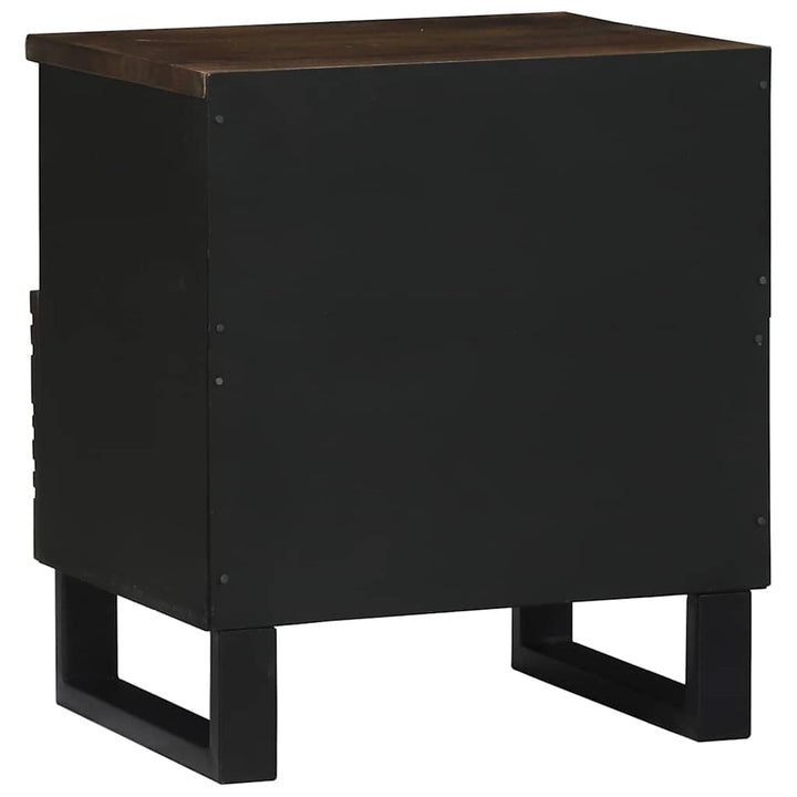 Natskab 2 pcs Valnød 40 x 33 x 46 cm Massivt mangotræ