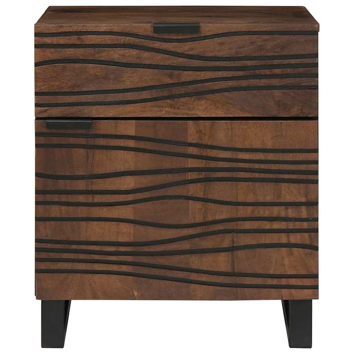 Natskab med skuffe Valnød 50 x 33 x 60 cm Massivt mangotræ