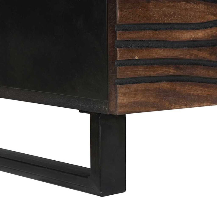 Sofabord Brun og sort 100 x 54 x 40 cm