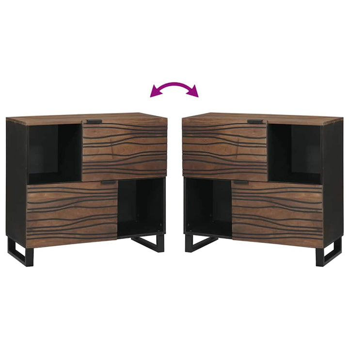 Sideboard Brun 80 x 33 x 75 cm Massivt mangotræ